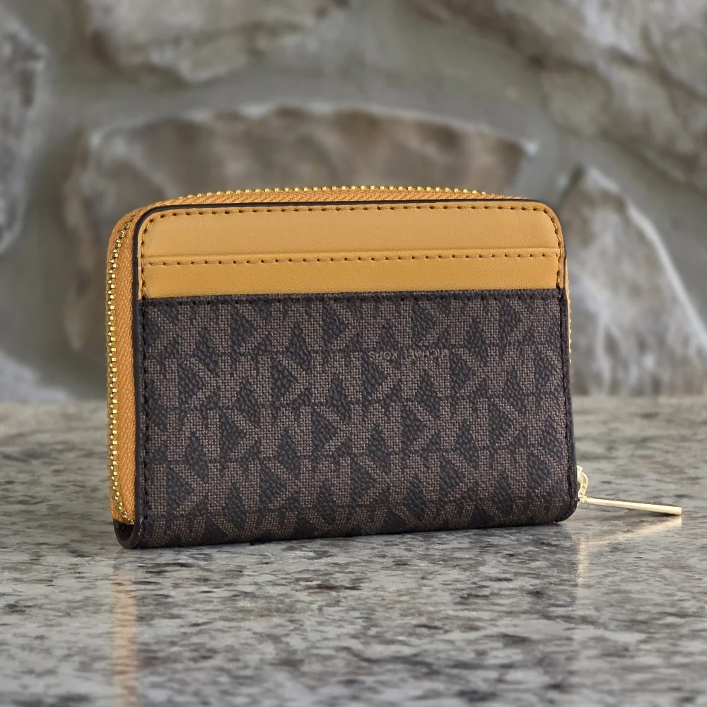 Michael Kors Jet Set Logo Card Case Wallet - Picture 2 of 6